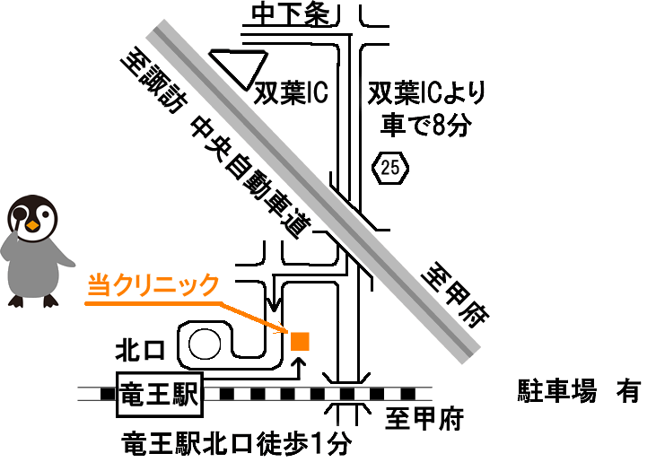 竜王駅北口徒歩1分